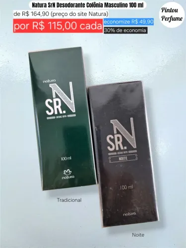 Natura SRN Desodorante Colônia Masculino 100 ml