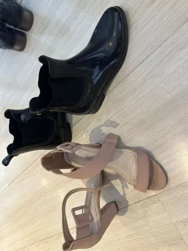 Lote de sapatos N?36 feminino (9 pares)