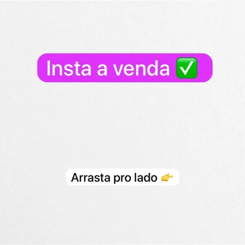 Estou vendendo conta do instagram