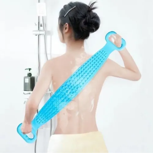 ESPONJA DE SILICONE LAVA CORPO E COSTAS. SOMENTE NAS CORES AZUL E VERDE<br>