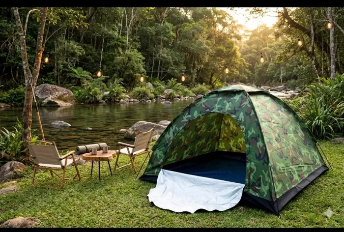 Barraca de camping 4 lugares