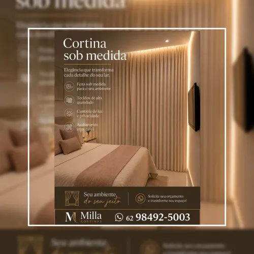 Cortina sob medida 