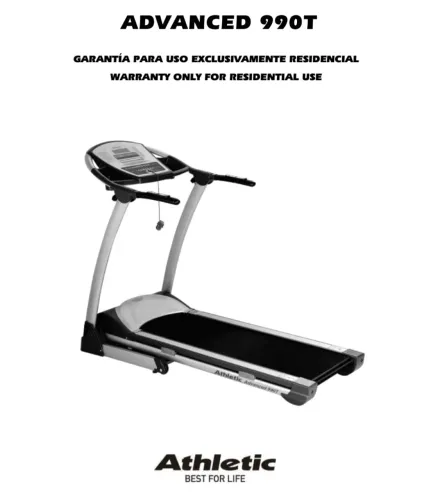 Esteira Modelo Athletic Advanced 990T em perfeito estado. Revisada e sem uso.