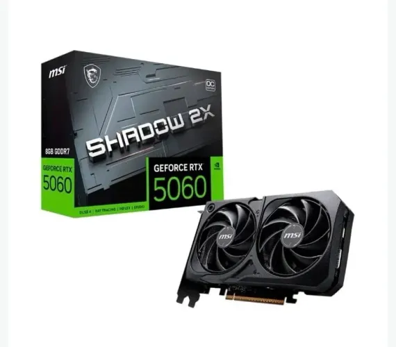 Placa De Vídeo Nvidia Msi Geforce RTX 5060 8gb shadow 2x oc Edition