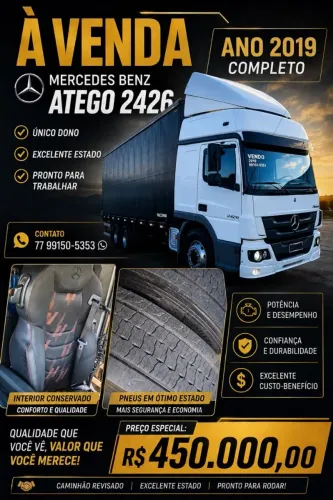 Caminhão Atego 2426 Mercedes Benz 