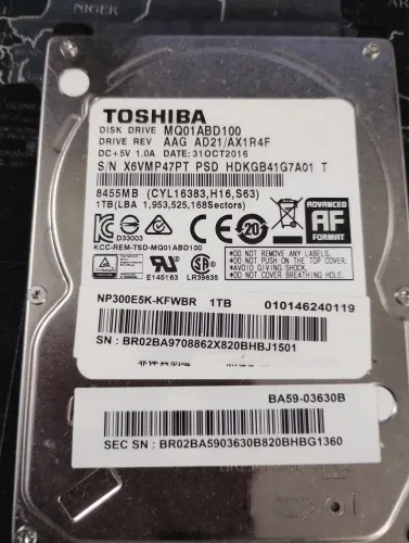HD 1Tb Toshiba para notebook