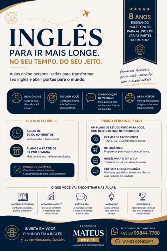 Professor on-line de Inglês 