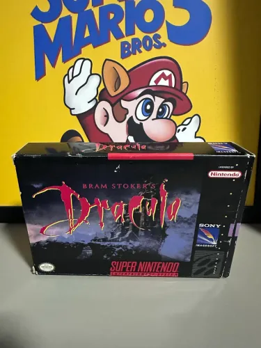 Drácula Bram Stoker?s Super Nintendo caixa e jogo