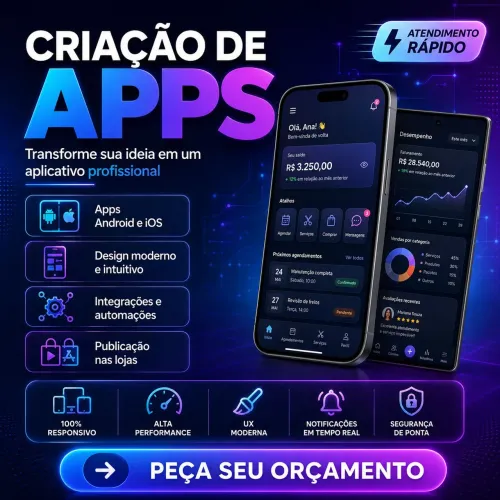 Criação de Sites, Apps e Sistemas para Pequenas Empresas