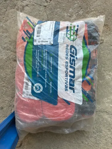 Rede beach tênis laranja 4 faixas pro