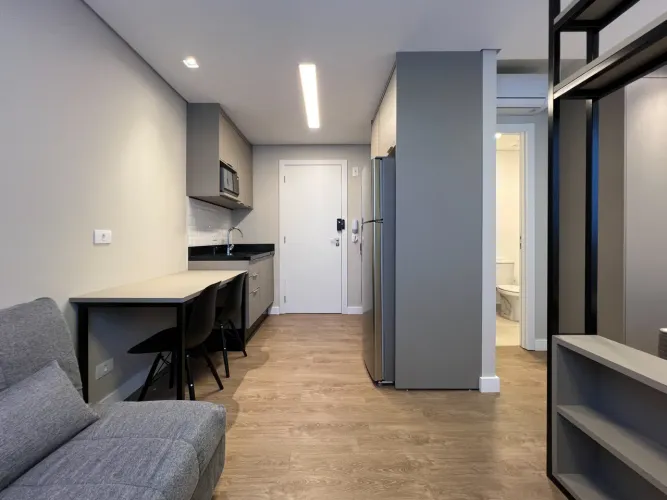 Studio com 1 dormitório para alugar, 26 m²