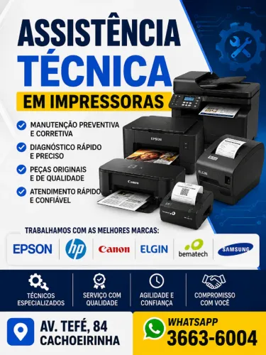 Manutenção em impressoras todas as marcas e modelos