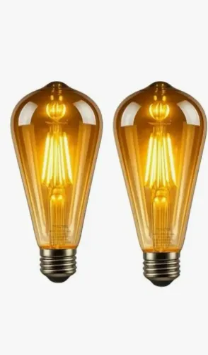 Lâmpadas decorativa 4w amarela 24 unidades