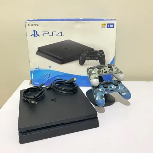 PS4 Slim 1TB 2 controles