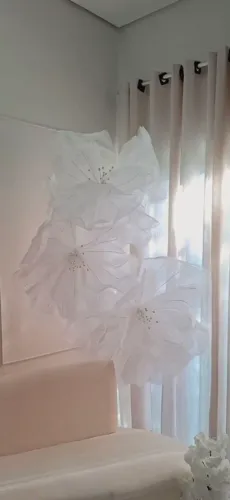 Flores de organza