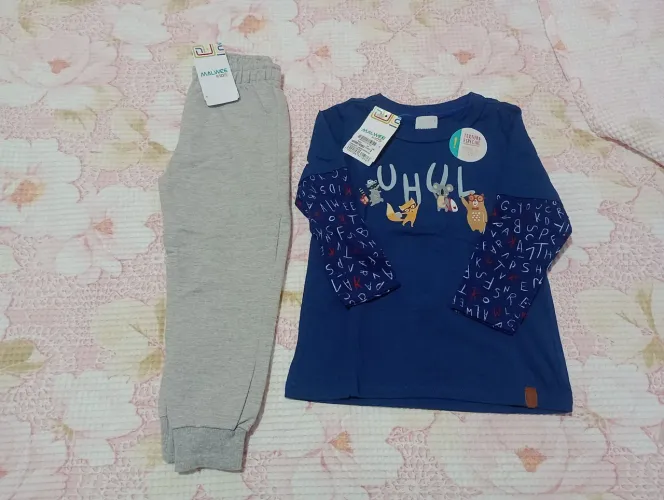 Conjunto infantil tamanho 3 da Malwee menino 