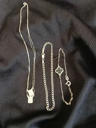 Pulseiras e Cordao de prata