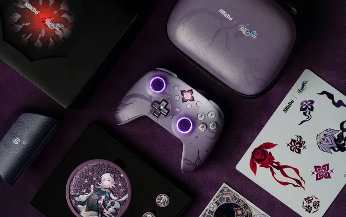 Controle 8BitDo Ultimate 2 Honkai: Star Rail eve evernight - Edição Limitada