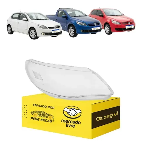 Lente Farol Gm Gol Voyage Saveiro G5 2009 2010 2011 2012 L.d