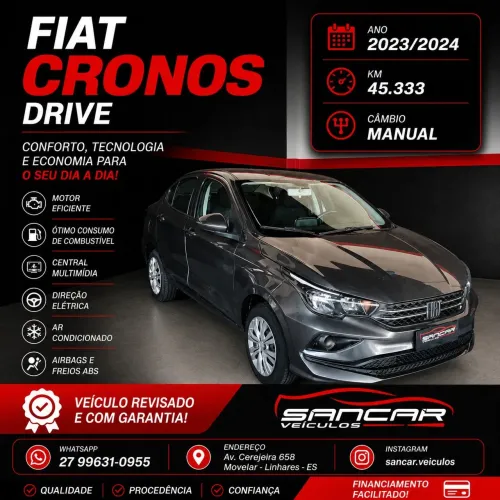 Fiat Cronos Drive 1.3 8V Flex 2024