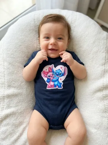 Bory infantil cor preta tamanho P tecido algodão.