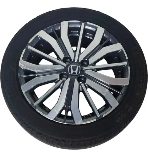Roda Aro 16 C/pneu Honda City 1.5 2019 A 2021 Detalhe Branco