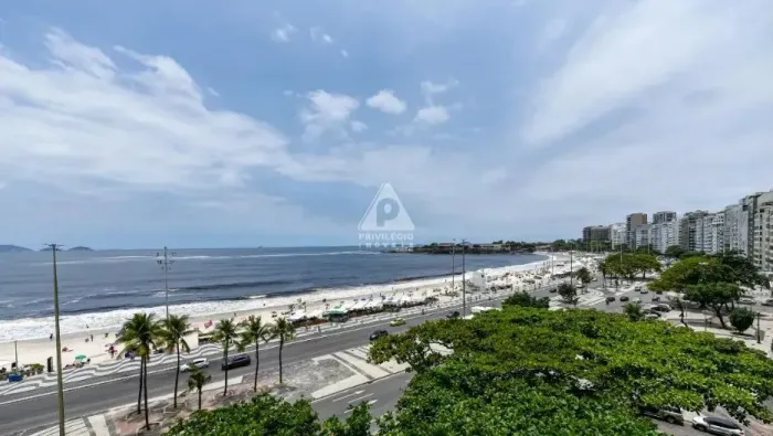 Av. Atlântica, Posto 5! Apto 3 quartos c/vaga, frontal mar!