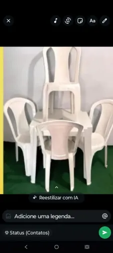 Jogo de mesa 4 cadeiras