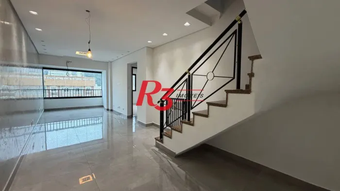 Cobertura com 3 dormitórios para alugar, 200 m² por R$ 14.000,00/mês - Campo Grande - Sant
