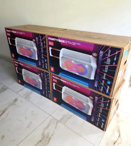 Caixa de Som Bluetooth JBL Partybox Stage 320 Branca - Lacrado, NF e Garantia.