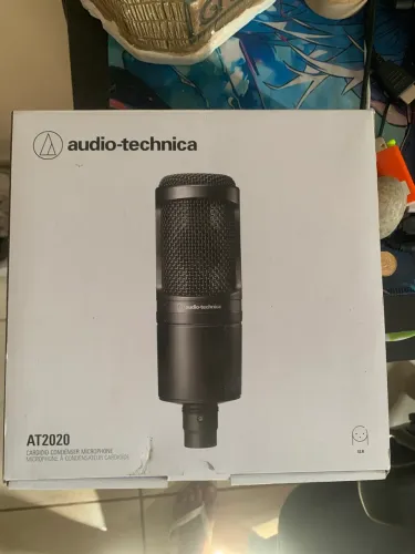 Microfone Áudio - technica at2020 - Pro condensador (preto)
