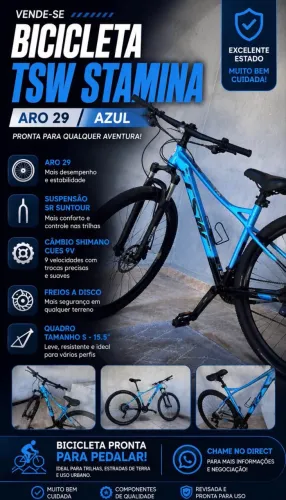 Bicicleta tsw stamina aro 29