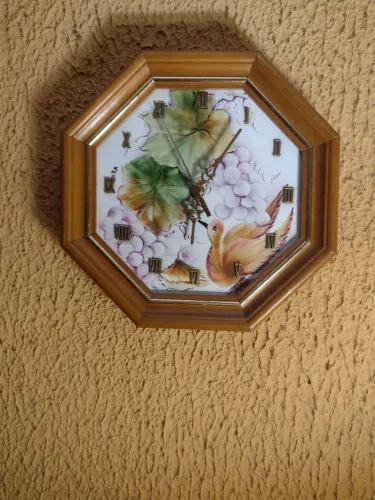 Lindo Presente para o Dia das Mães Relógio de Parede de porcelana pintado à mão