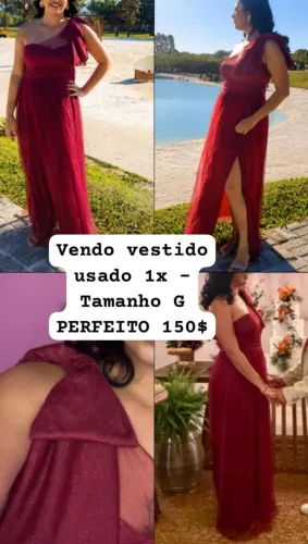 Vestido de festa madrinha marsala vinho
