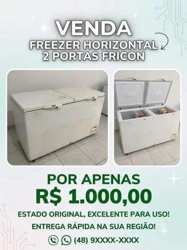 Freezer horizontal 