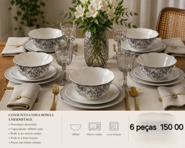 06 tigelas porcelana