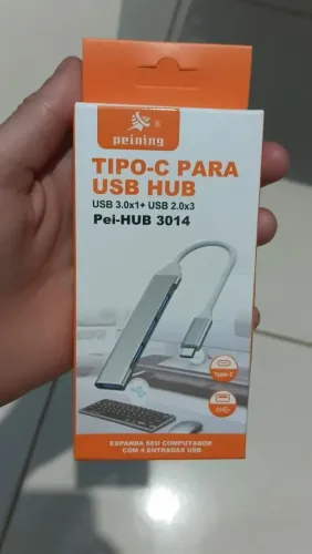 Adaptador Multiporta USB Hub, USB Dock Station com 4 Portas USB 3.0 (USB-C)