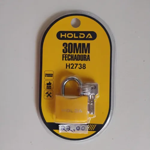 Cadeado Holda 30mm H2738 com Chaves - Novo na Embalagem