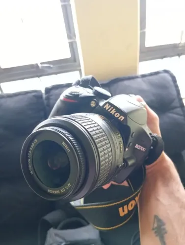 Câmera fotográfica Nikon D3200 lente 18 55 mm