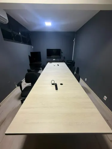Mesa de Reunião Grande 3,5 Metros (Com Passa-Fios)
