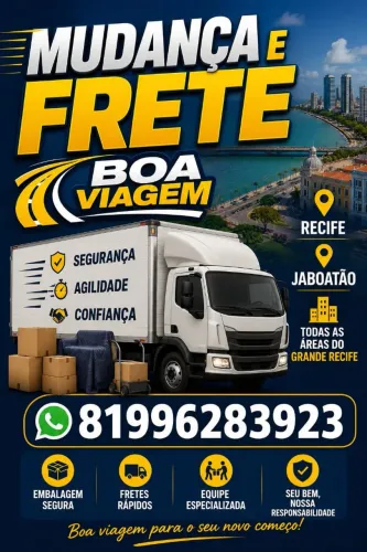 Frete e Mudanças região metropolitana e grande recife/ orçamento peloWhatsApp *58