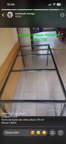 Mesa de vidro
