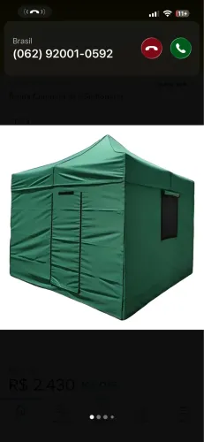 Tenda para camping 3x3