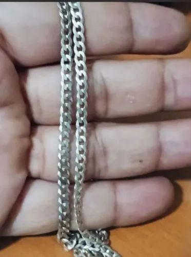 Corrente prata legítima 3mm 70cm