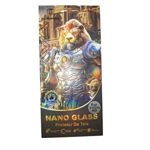 Película HD Brava- Proteção e Nitidez para Sua Tela Ind Brasileira IPHONE 12/12 Pro HD