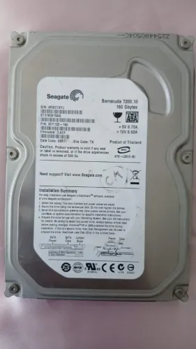 HD interno Seagate Barracuda 160 gb SATA - 7200 RPM - 3,5 polegadas