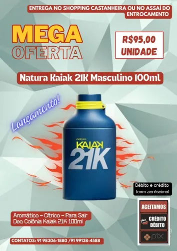 Natura Kaiak 21K Masculino 100ml