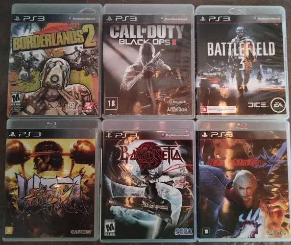 Lote de jogos do PS3