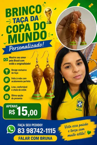 Brincos taça da copa