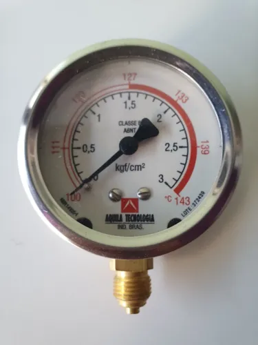 Manômetro para autoclave